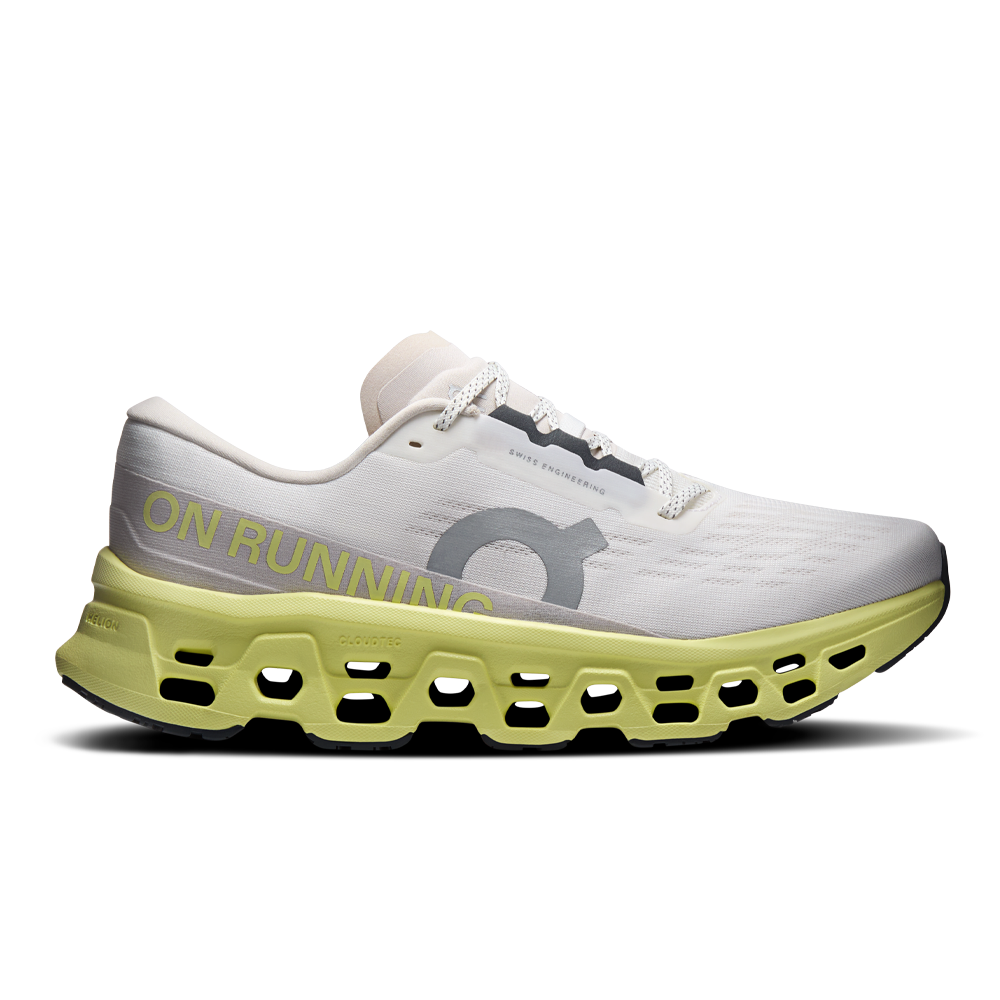 On Cloudmonster 3 Men's Running Shoes - Ivory/Limelight