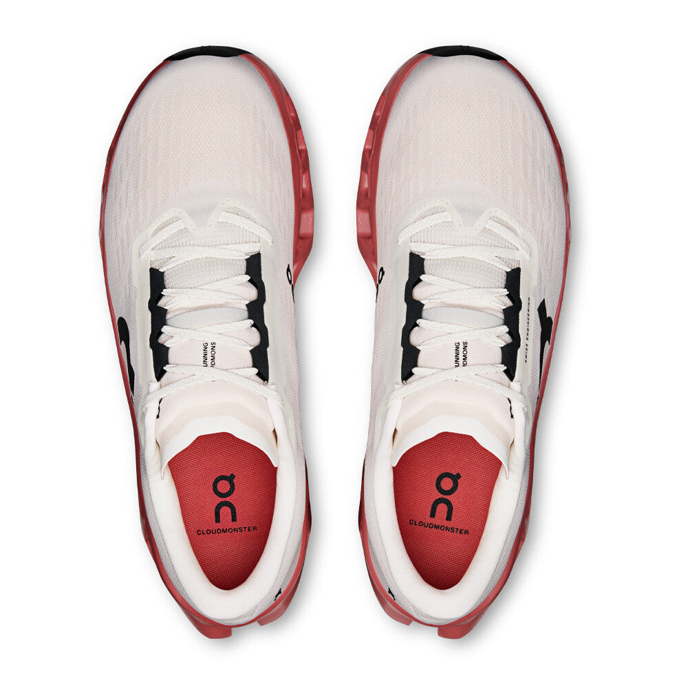 On Cloudmonster 3 Men's Running Shoes - Ivory/Dusty Rose
