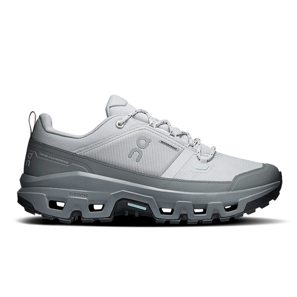On Cloudrock Low Waterproof Men's Walking Shoes - Glacier/Rock