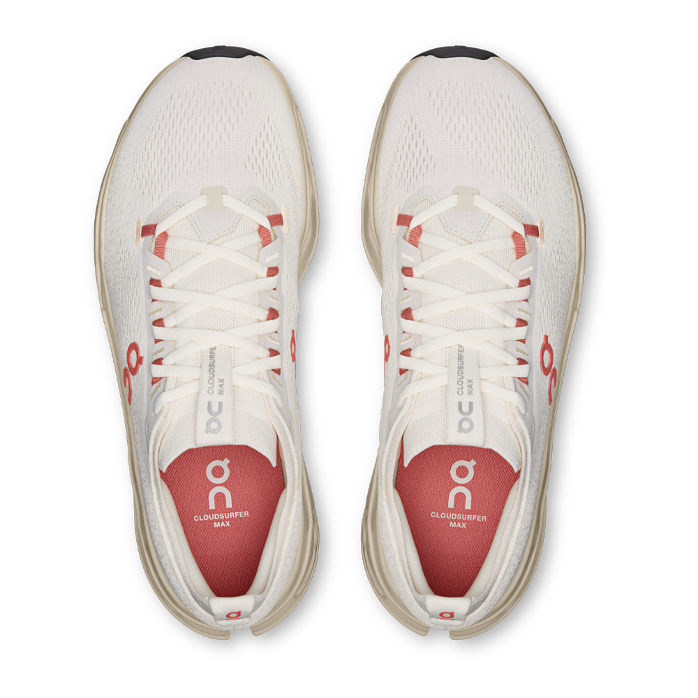 On Cloudsurfer Max Men's Running Shoes - Ivory/Dustrose