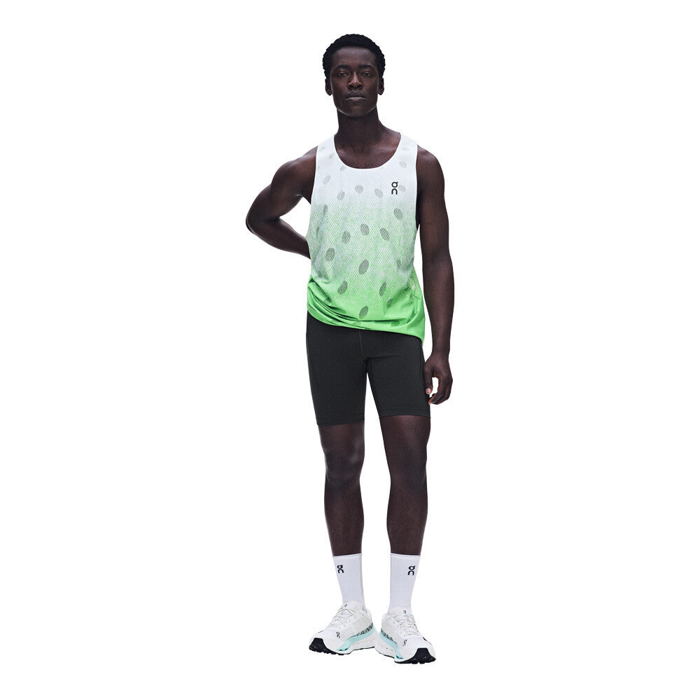 On Zero Breathe Men's Running Vest - White/Green