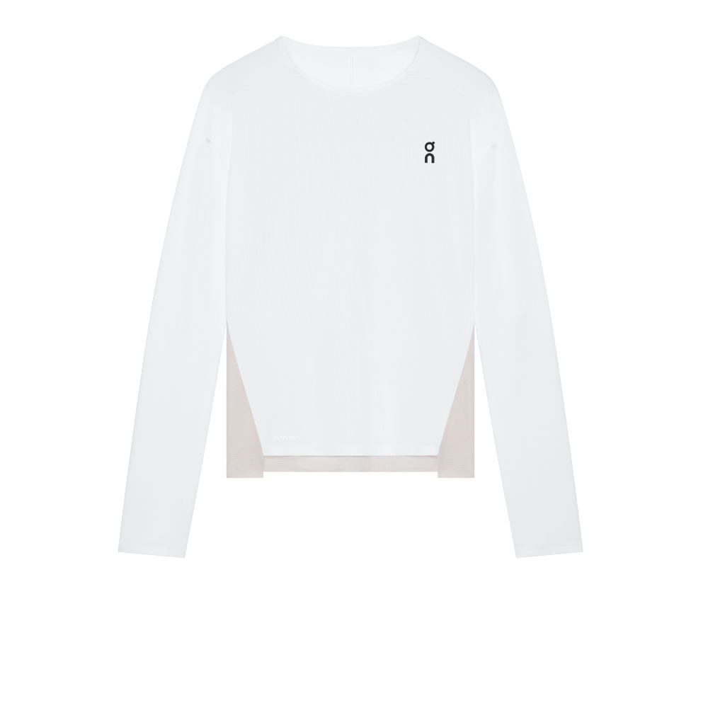 On Performance Long-T Women's Running T-Shirt - White/Silver