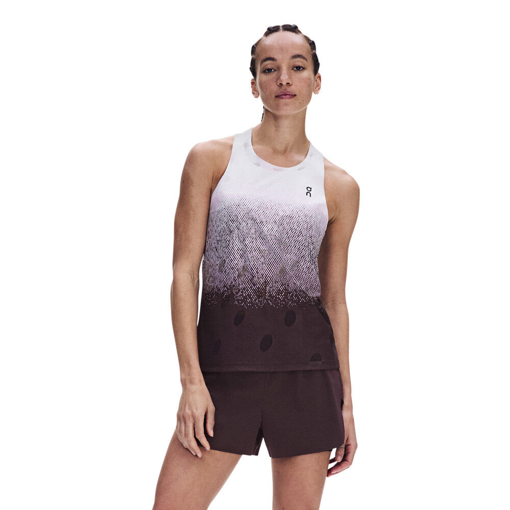 On Zero Breathe Women's Tank Top - Foxglove/White