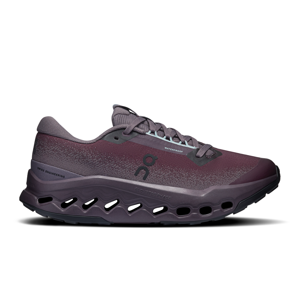 On Cloudsurfer 2 Waterproof Women's Trail Running Shoes - Urchin/Pebble