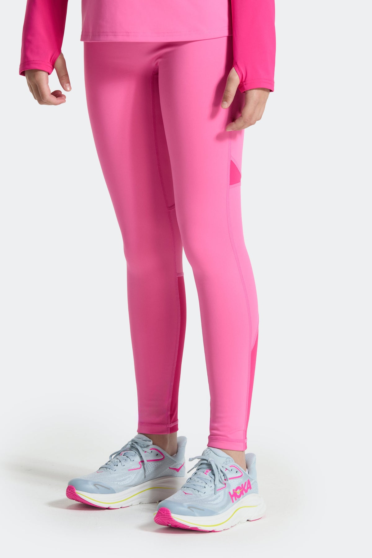 Montirex Girls' Dash Legging - Peony Pink Cerise