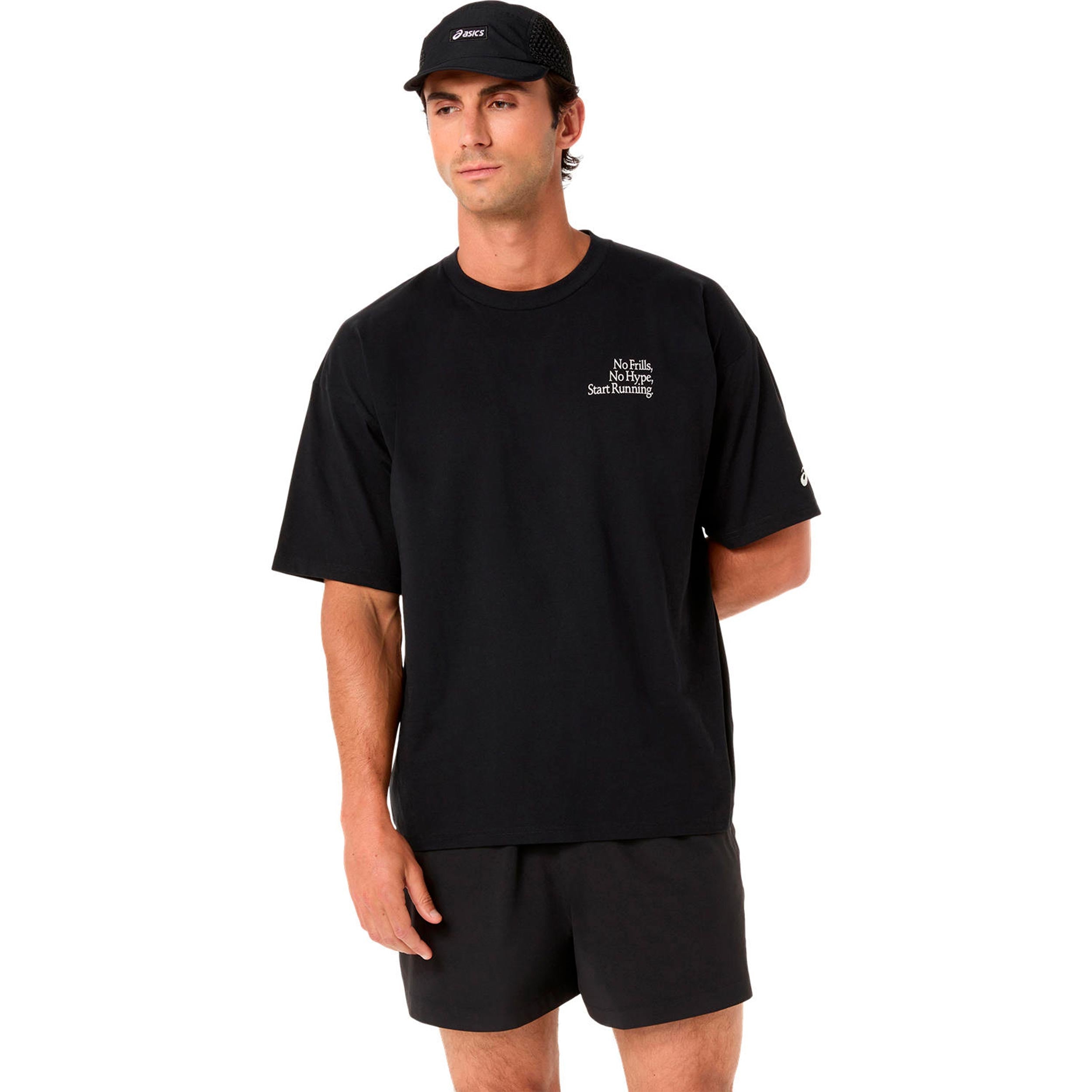 ASICS Runner Message Graphic Relaxed Running shirt Men - black