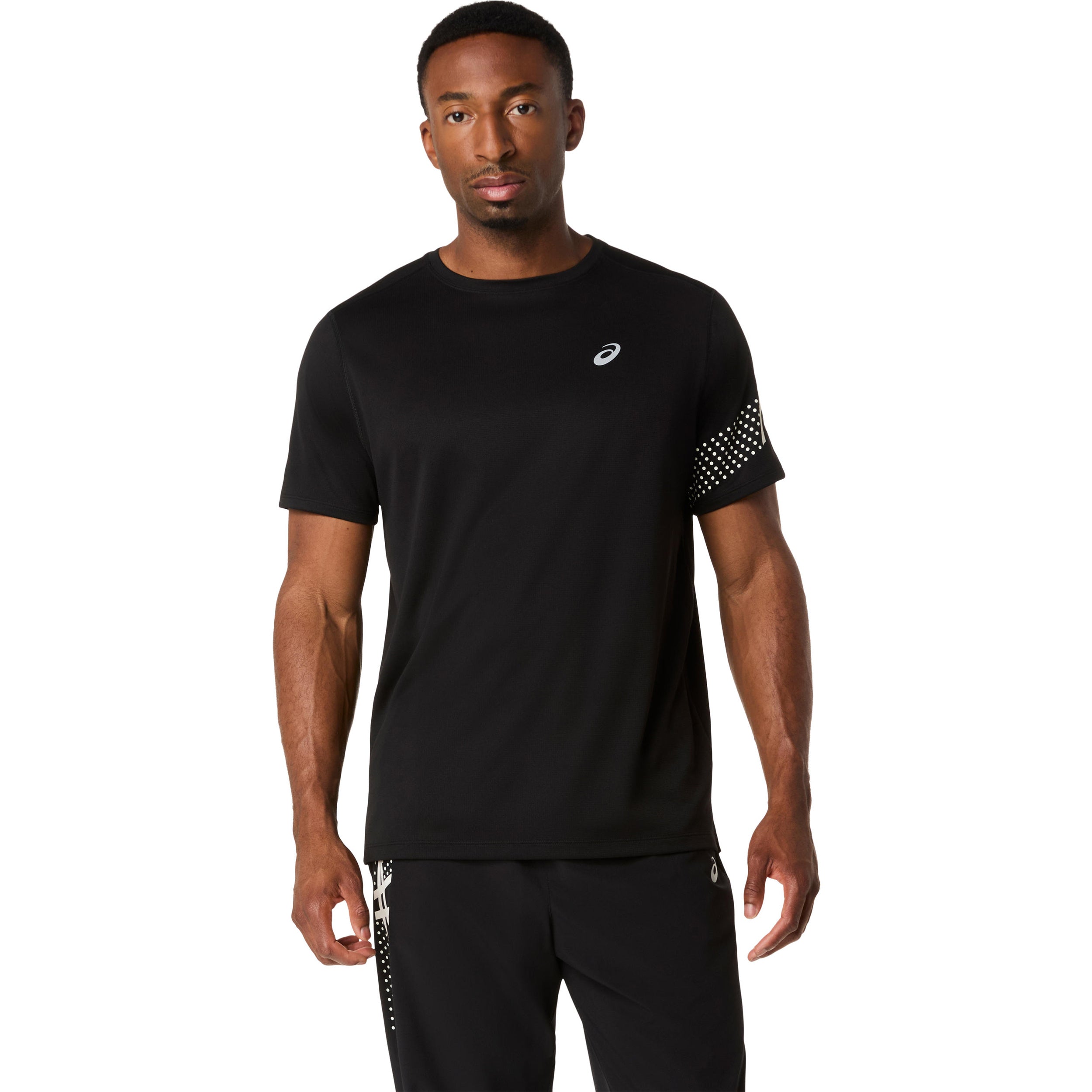 ASICS Icon Running shirt Men - black, cream