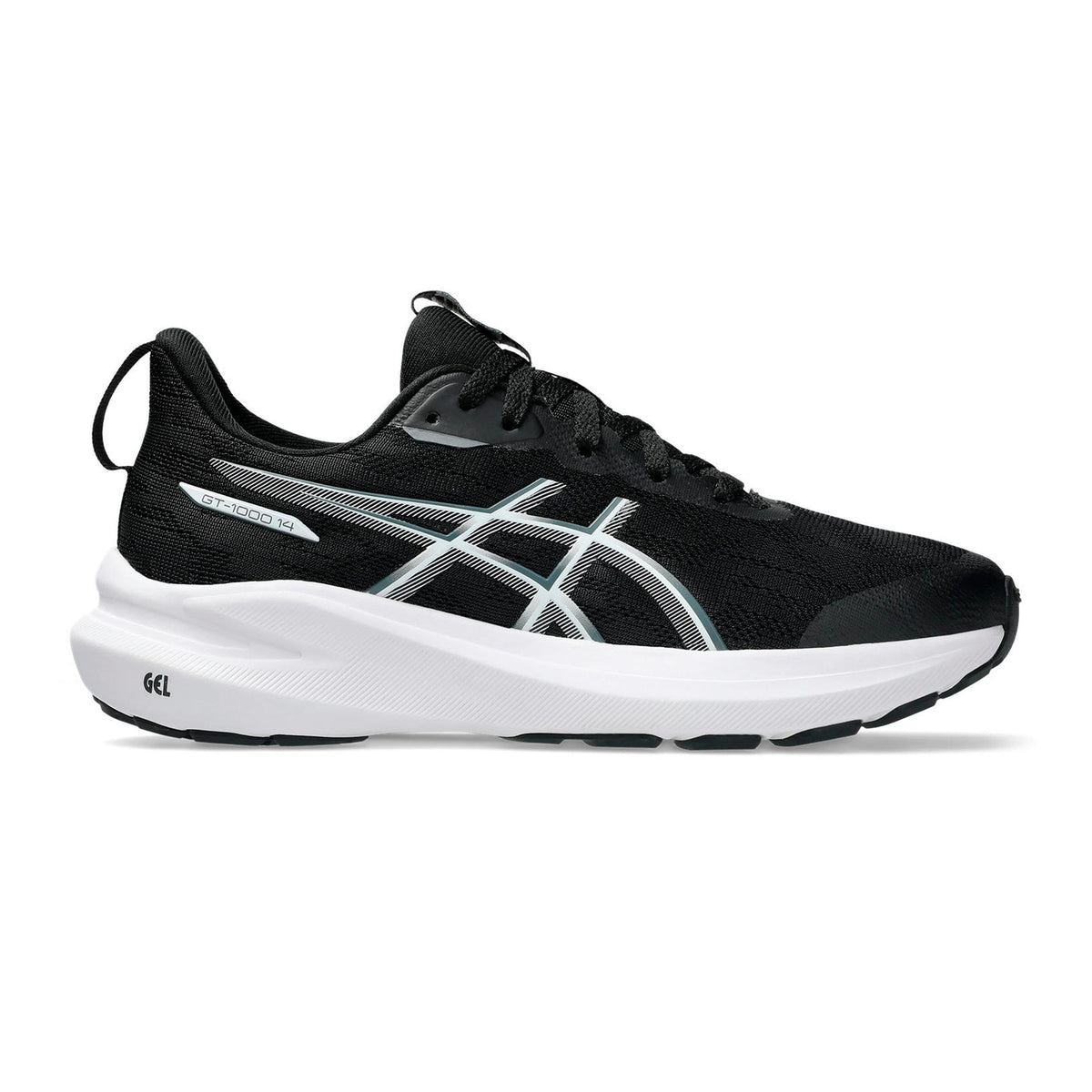 ASICS Junior GT-1000 14 Running Shoes - Black/Grey