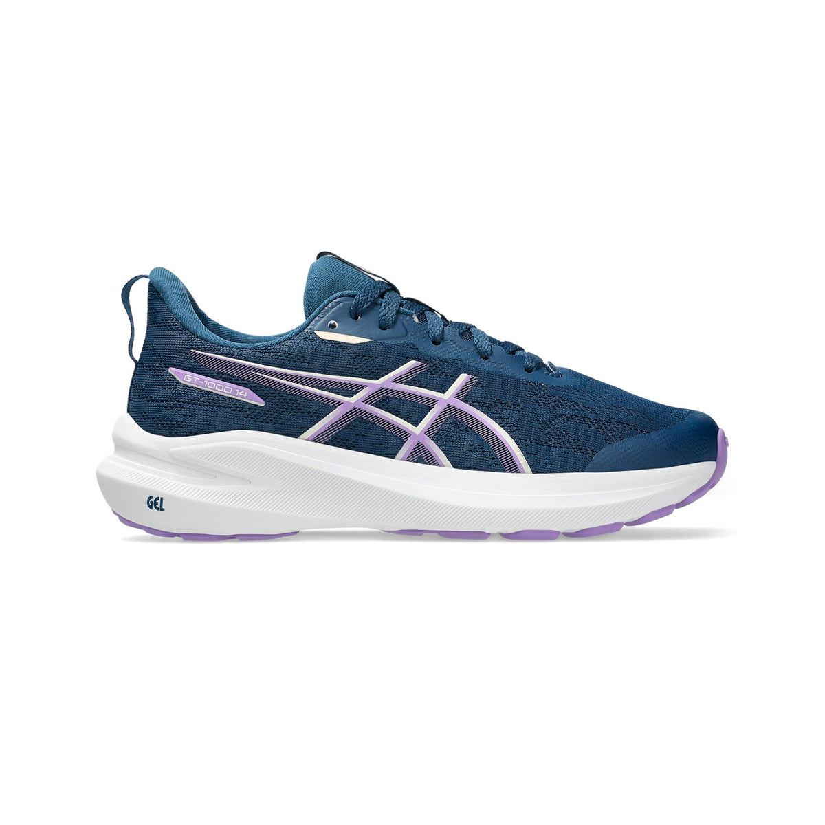 ASICS Junior GT-1000 14 Running Shoes - Blue/Lilac