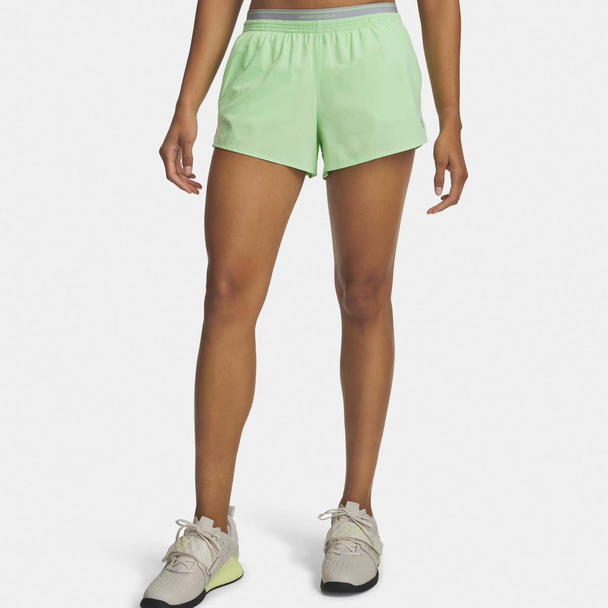 Under Armour Vanish Woven 3in Women's Shorts - Green/Grey