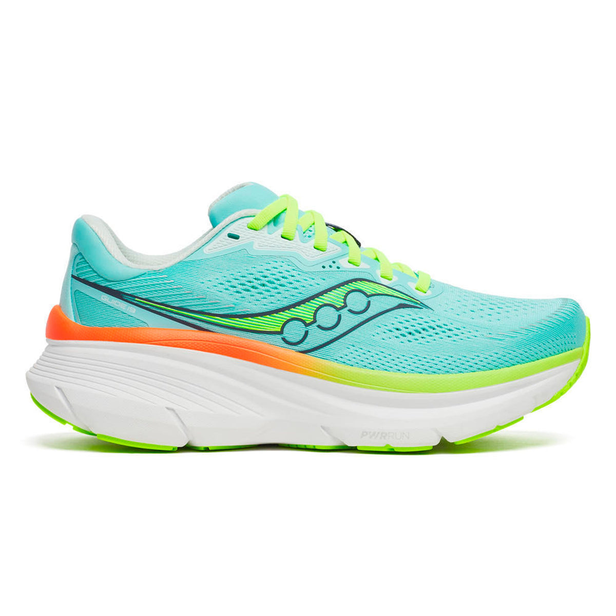 Saucony Guide 19 Women's Running Shoes - Turquoise/Yellow