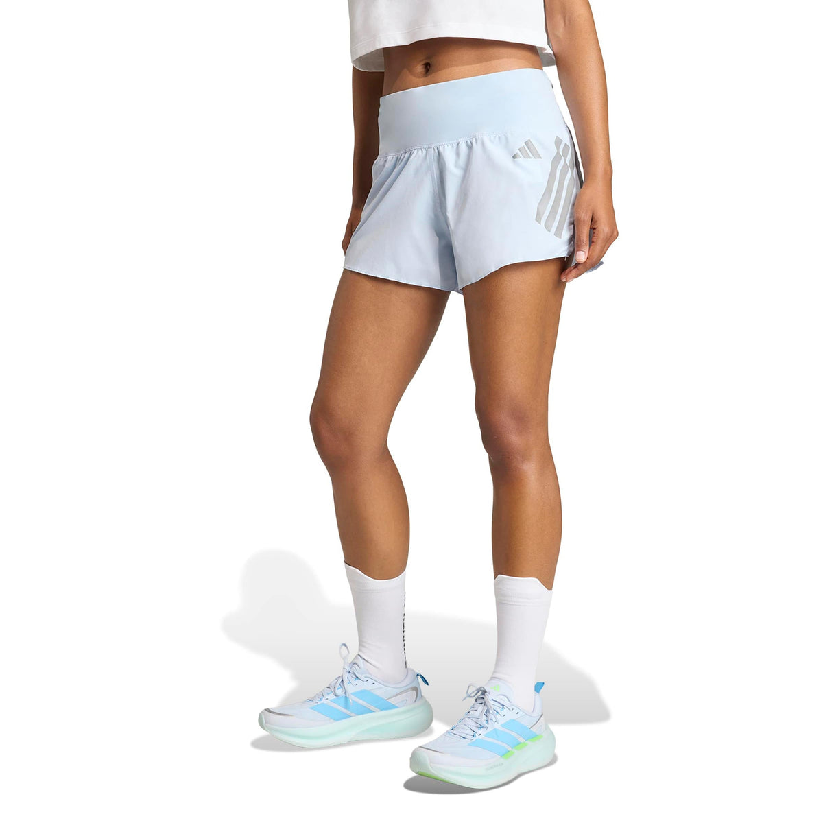 adidas Adi365 4in Women's Running Shorts - Blue Grey