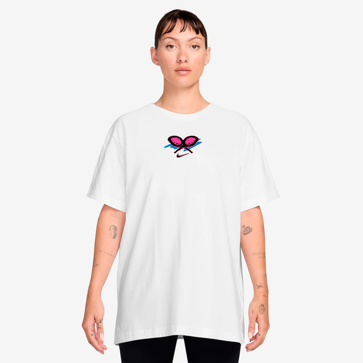 Nike Dri-FIT Slam Oversize Women's T-Shirt - White