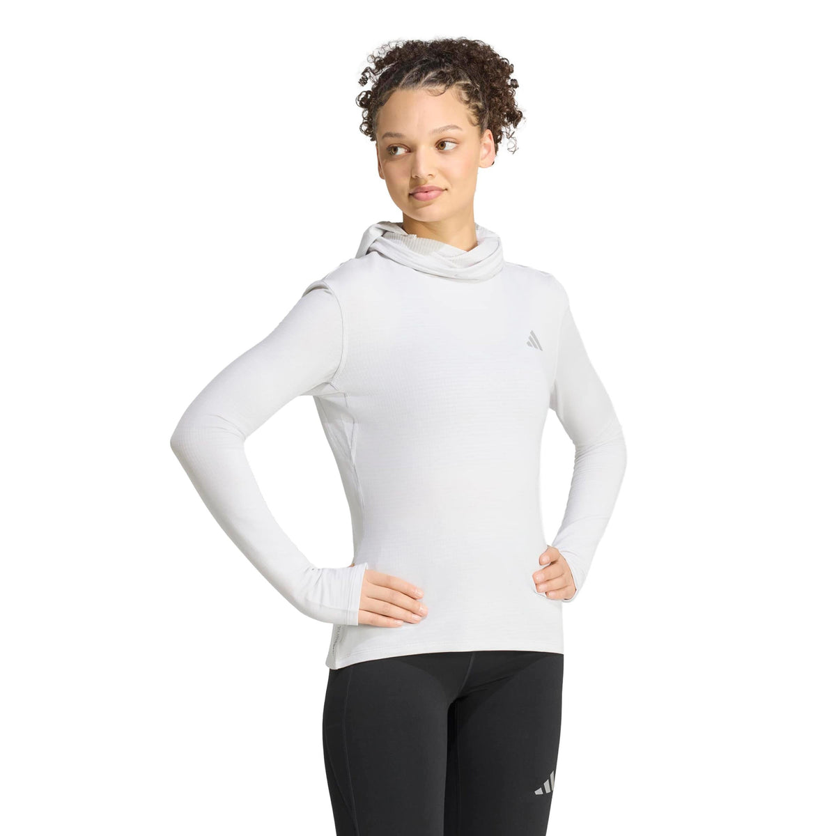 adidas adi365 Winterized Women's Running T-Shirt - Grey