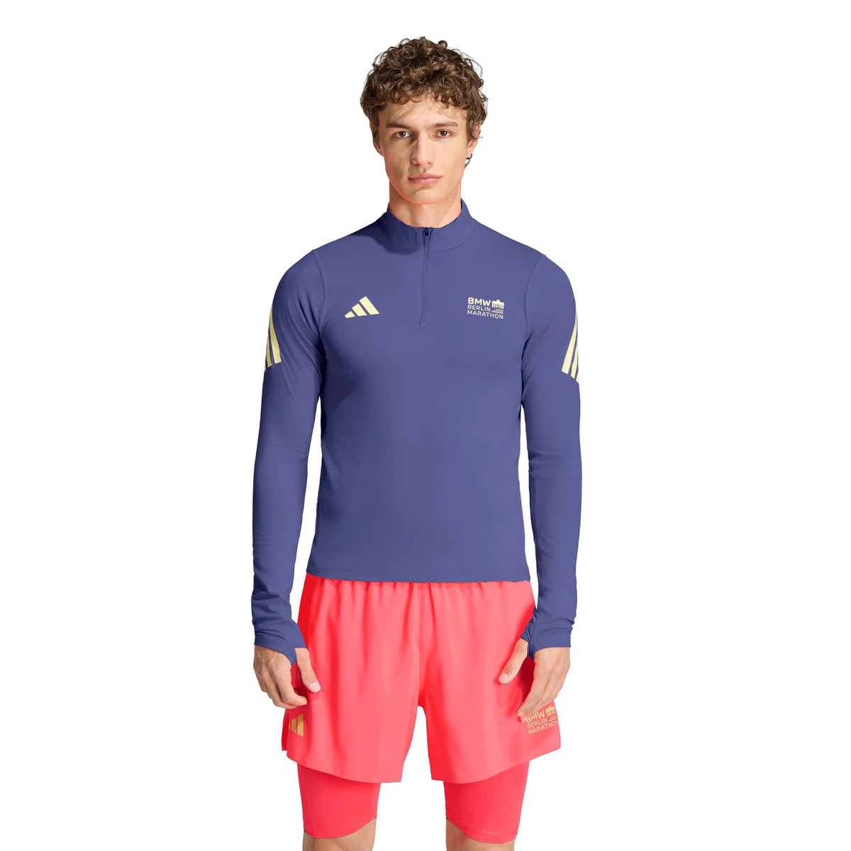 adidas BMW Berlin Men's T-Shirt - Blue/Yellow