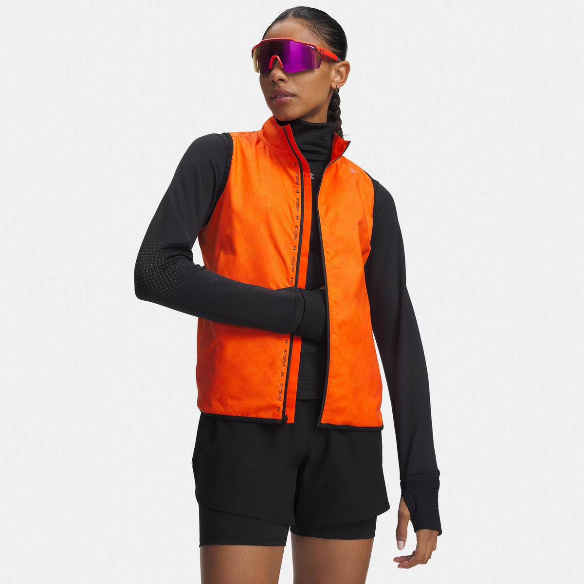 Under Armour Velociti ColdWeather Storm Women's T-Shirt - Orange