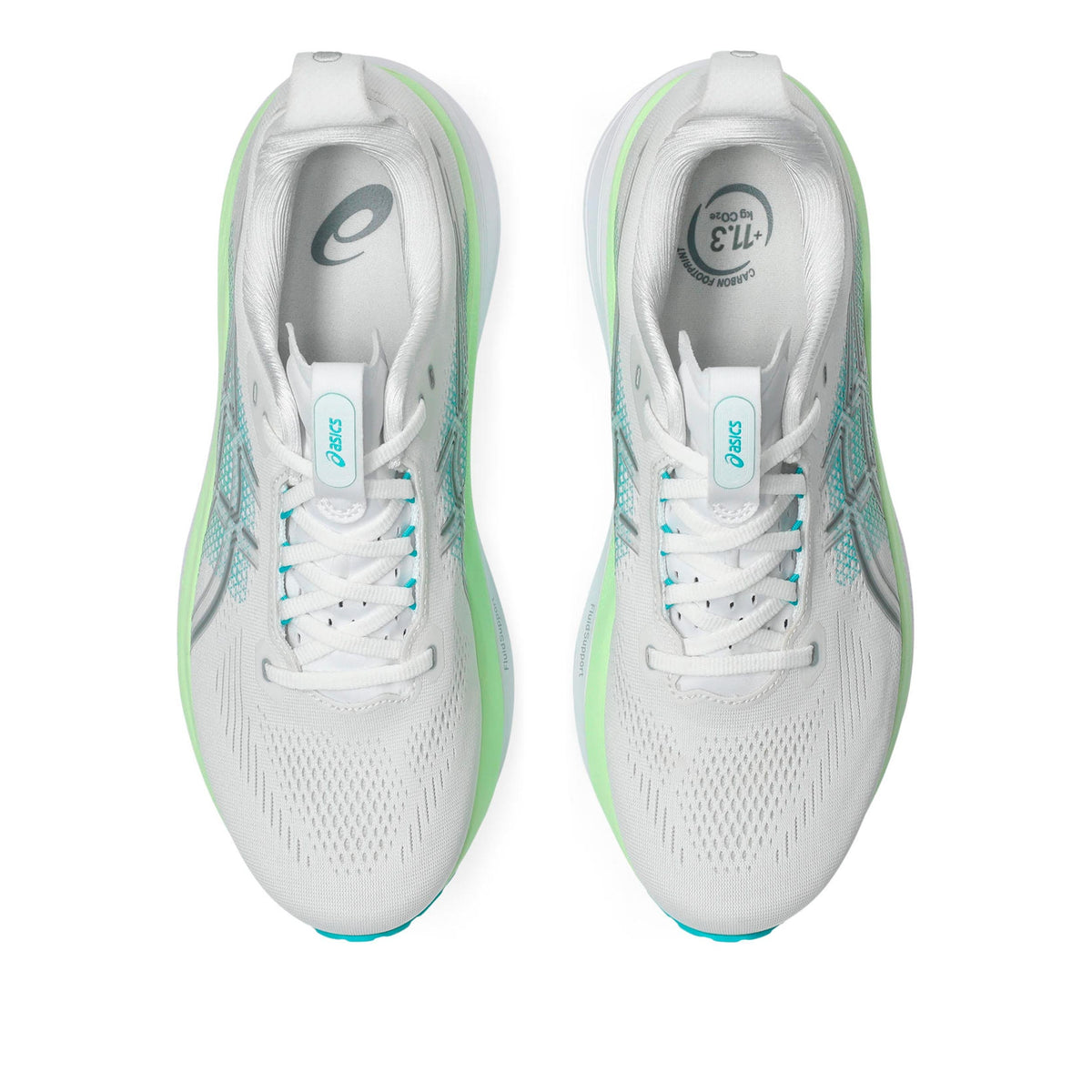 ASICS Gel-Kayano 33 Men's Running Shoes – White/Turquoise