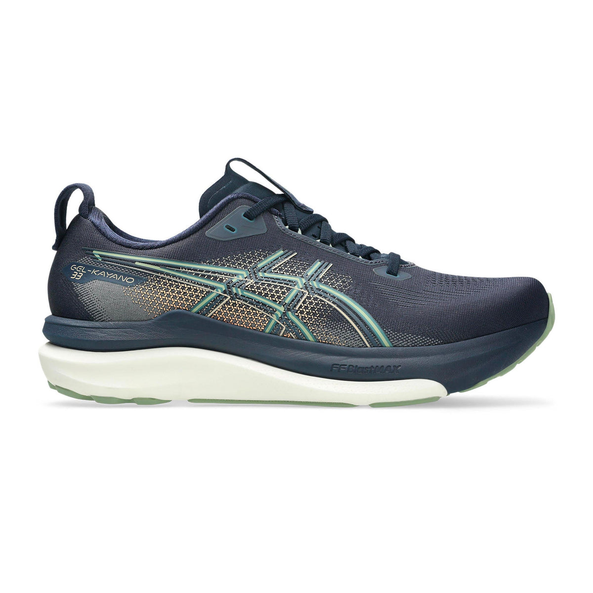 ASICS Gel-Kayano 33 Men's Running Shoes – Navy/Khaki