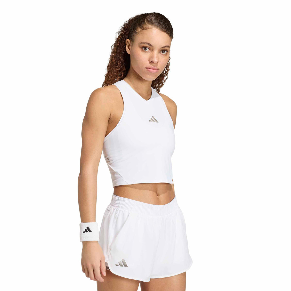 adidas Y- Pro Crop Women's Tank Top - White