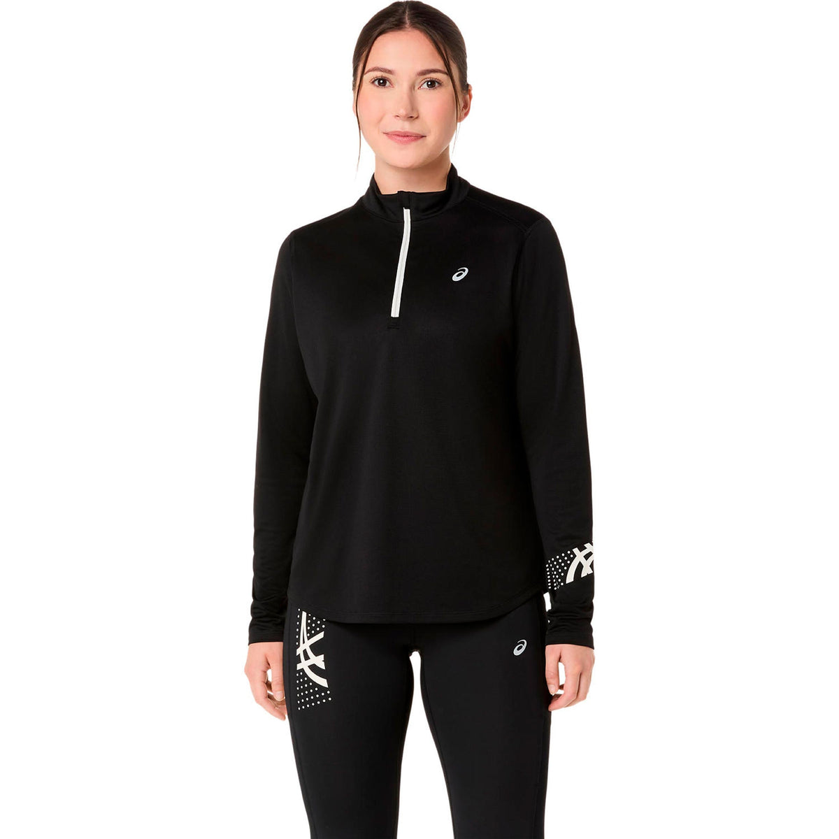 ASICS Icon 1/2 Zip Women's Half Zip Top - Black