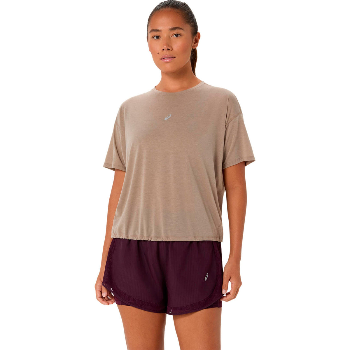 ASICS Nagino Women's Running T-Shirt - Beige