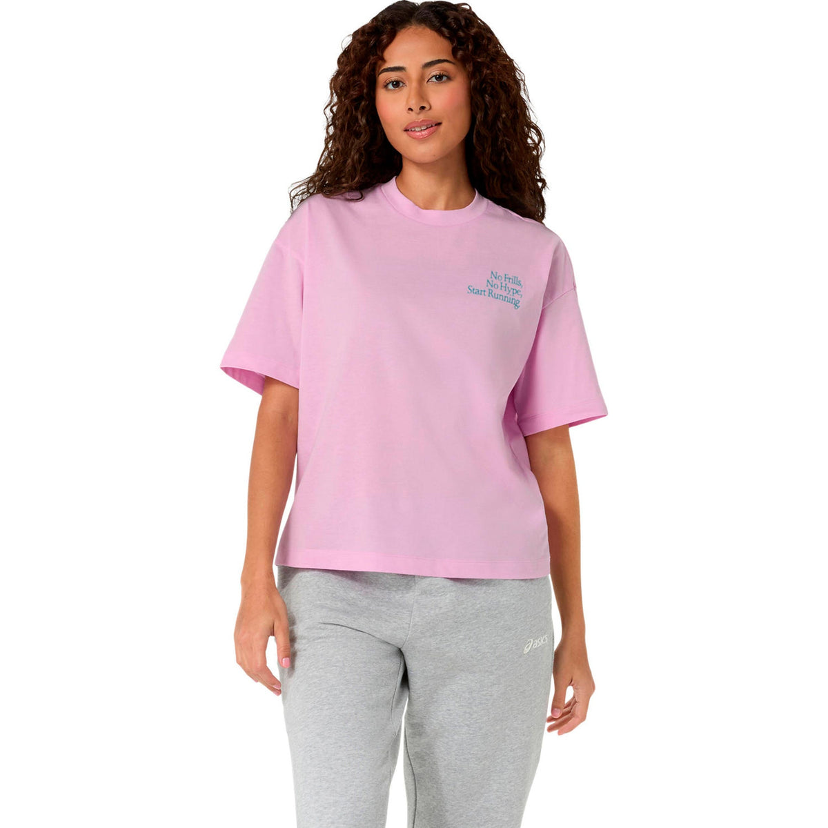 ASICS Runner Message Graphic Women's Running T-Shirt - Lilac