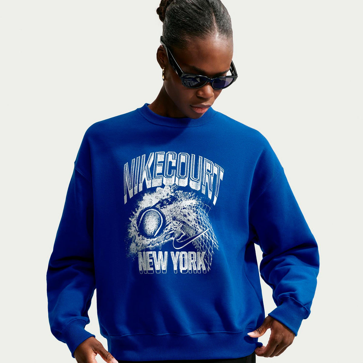 Nike Court Fleece Crew Women's Sweatshirt - Blue