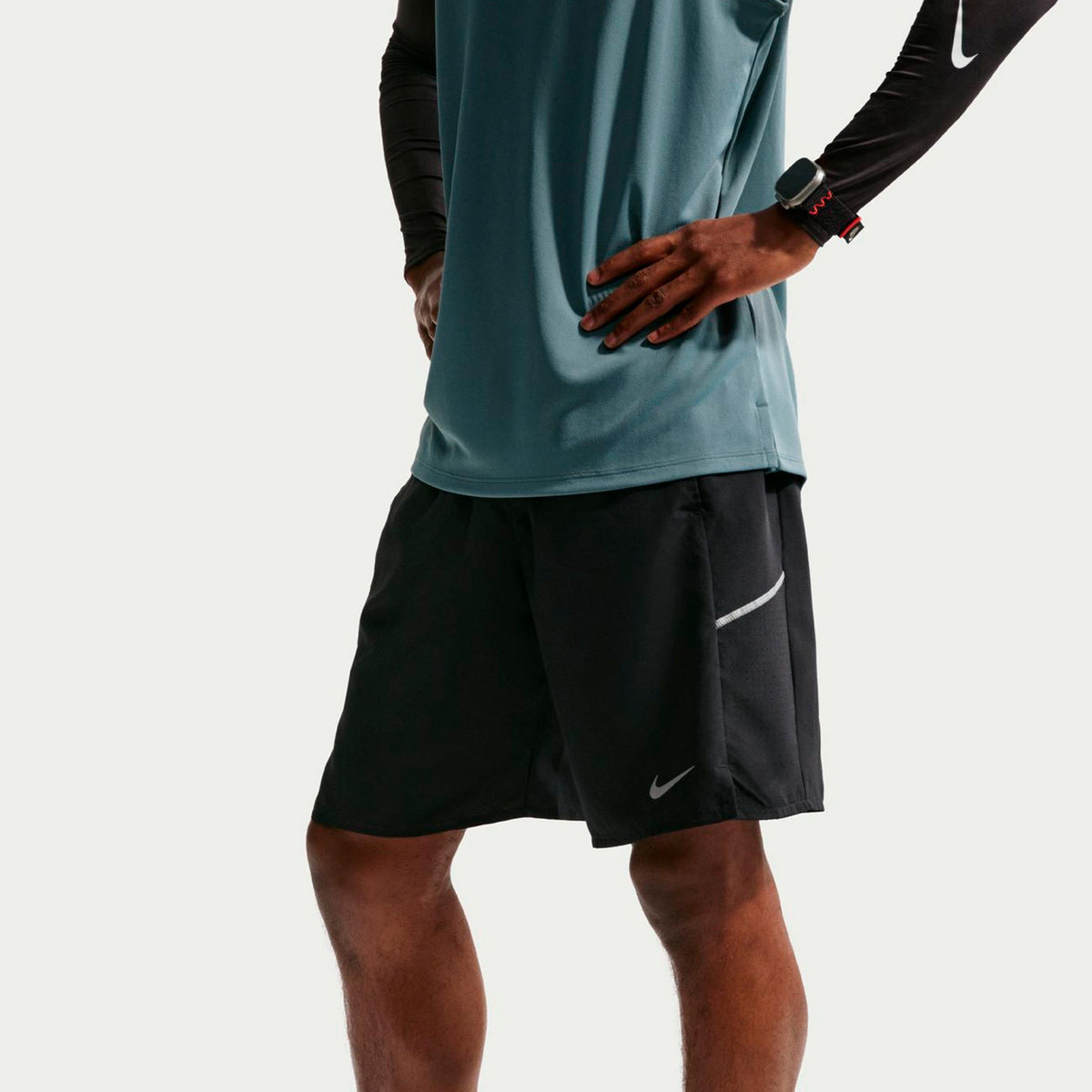 Nike Miler 9in Running shorts Black/silver