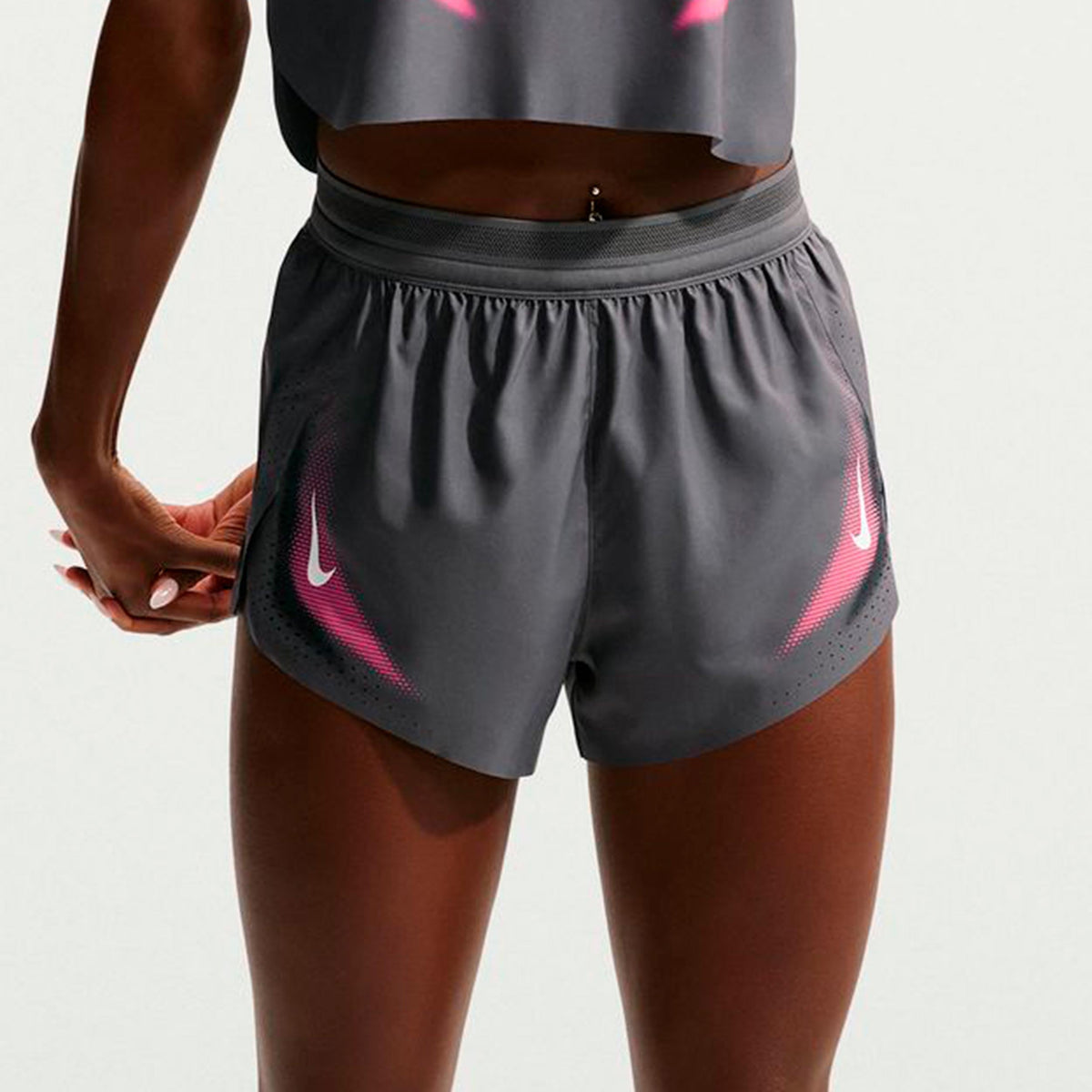Nike AeroSwift Women's Running Shorts - Grey