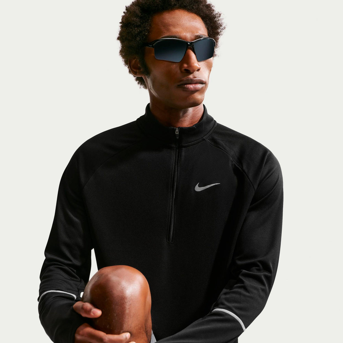 Nike Miler Running shirt Black/silver