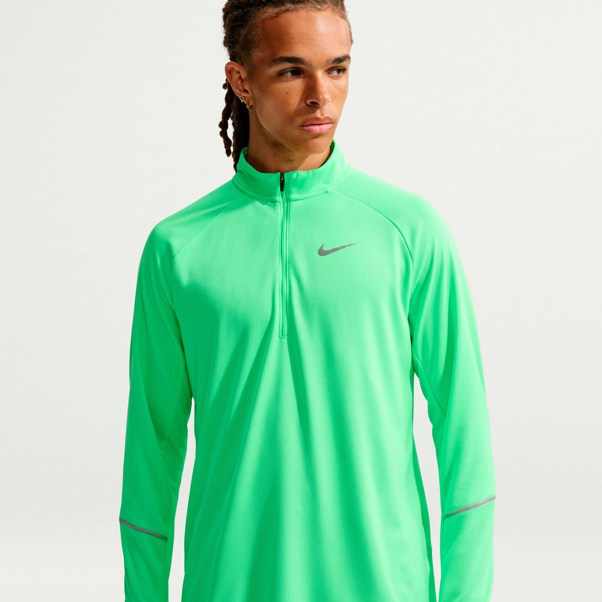 Nike Miler Running shirt Green/silver