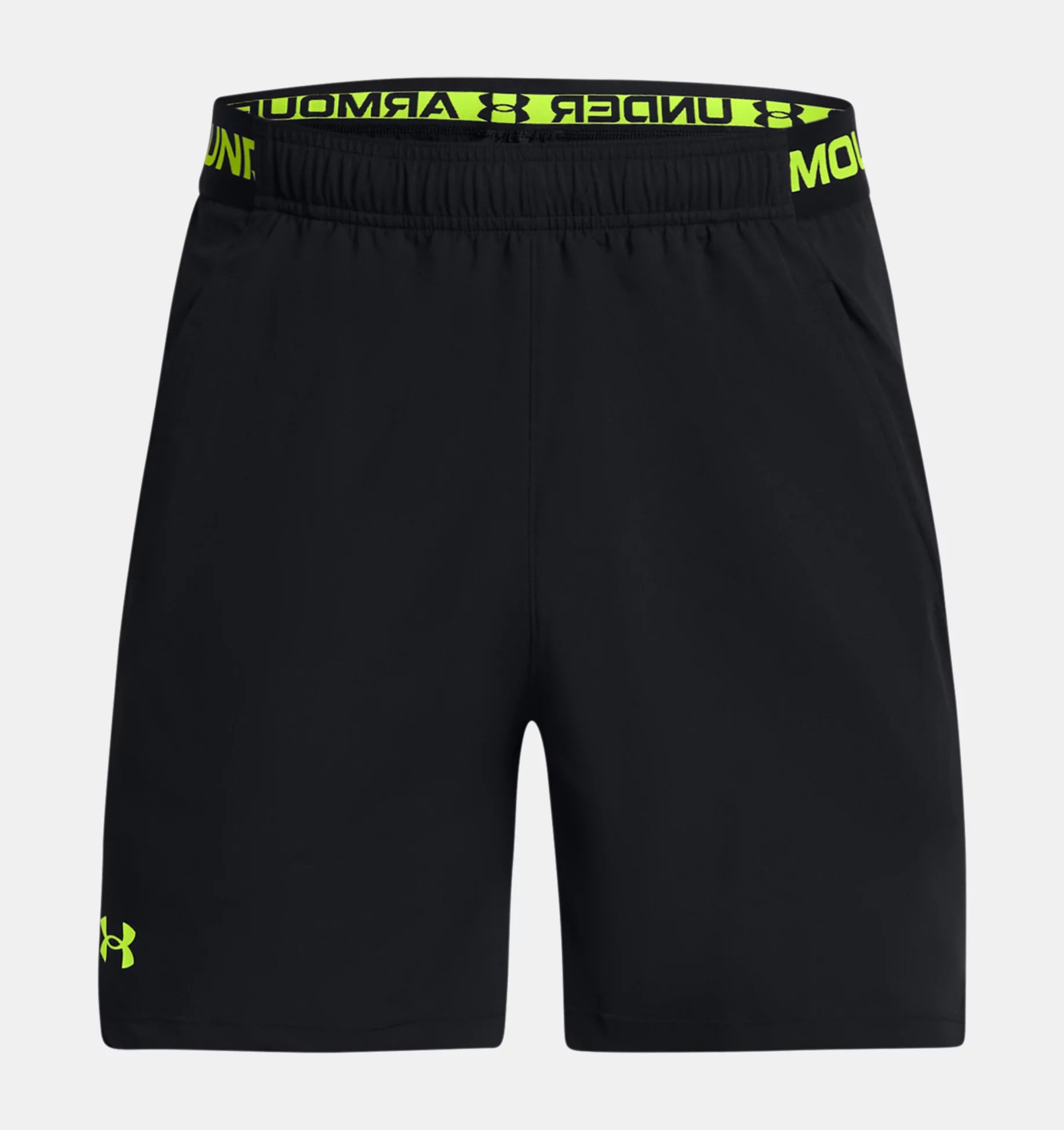 UNDER ARMOUR VANISH 6 INCH SHORTS BLACK/NEON