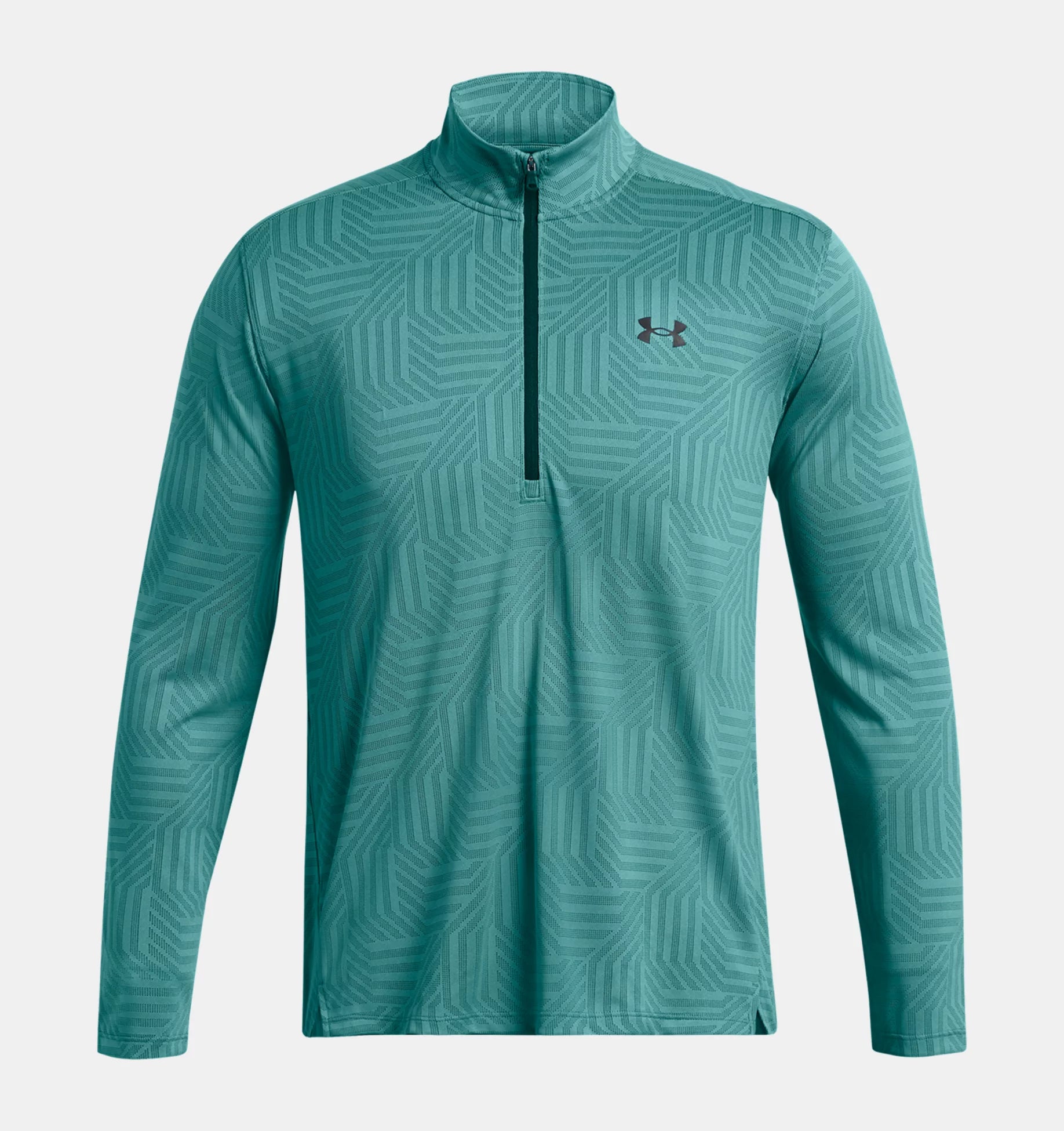 UNDER ARMOUR TECH GEOTESSA 1/2 ZIP HYDRO TEAL