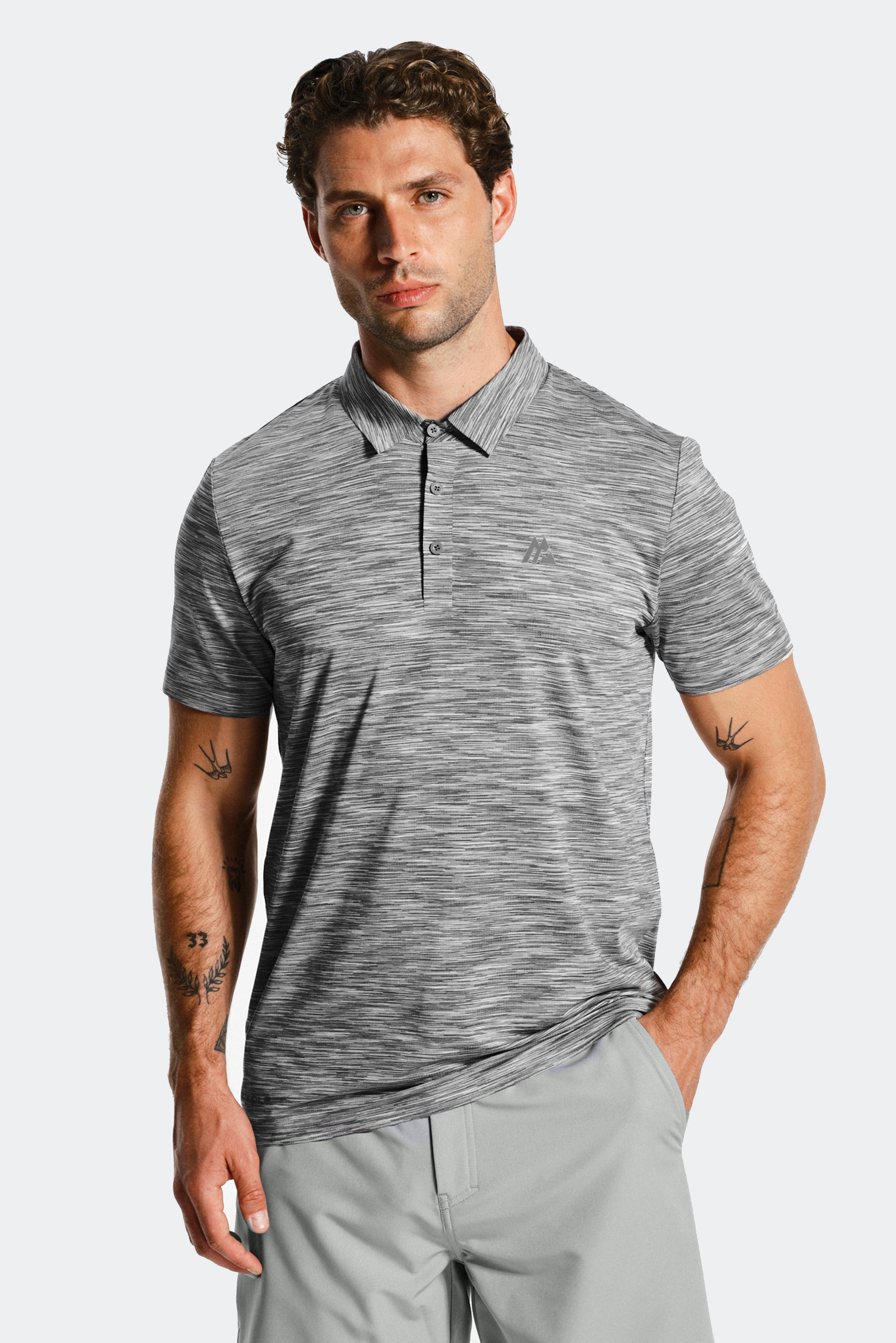 Montirex Golf Trail Polo Grey, Multi