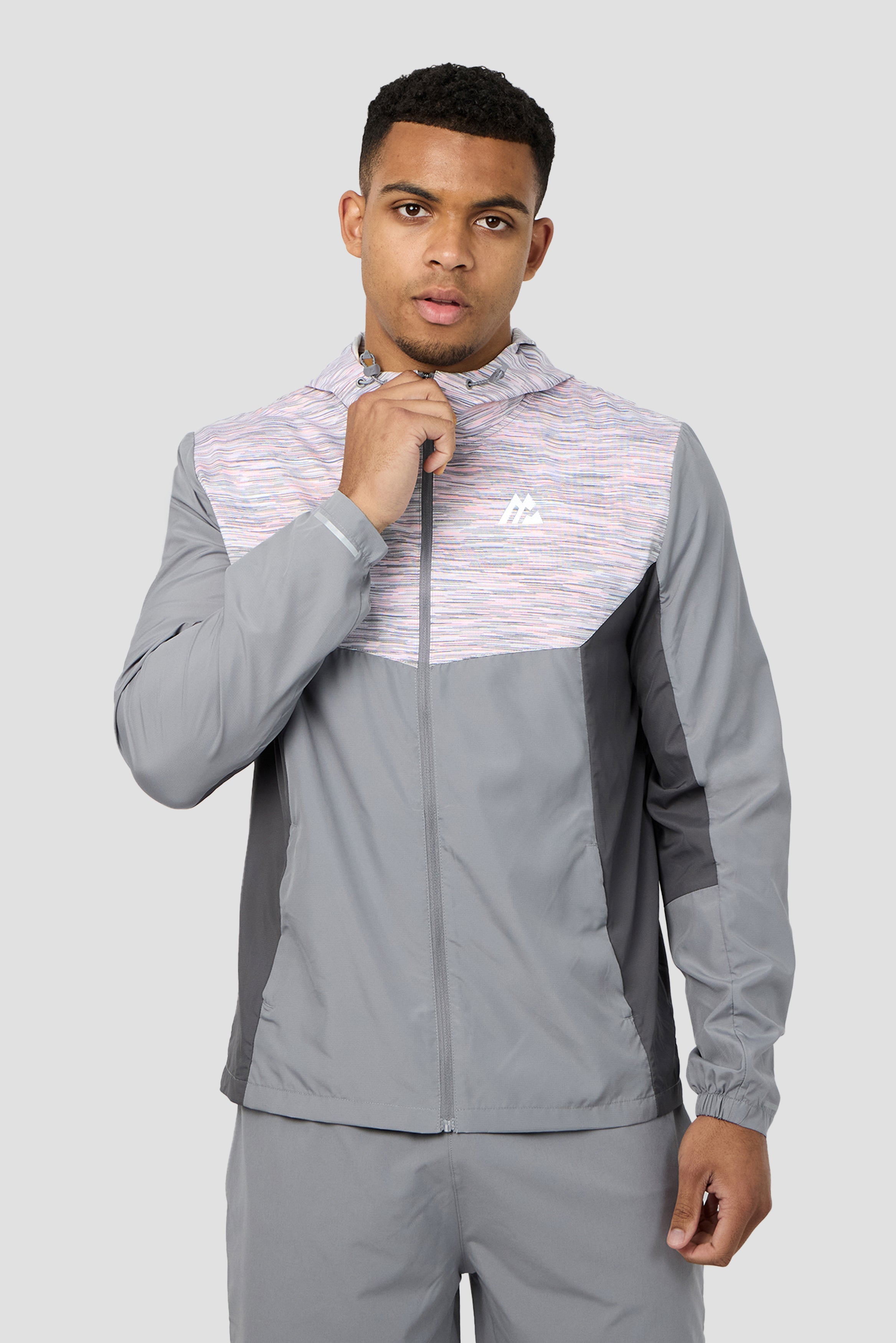 Montirex Trail Windbreaker – Grey, Pink, White