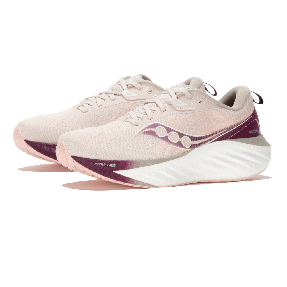 Saucony Triumph 22 Women's Running Shoes - Moon/Eggplant