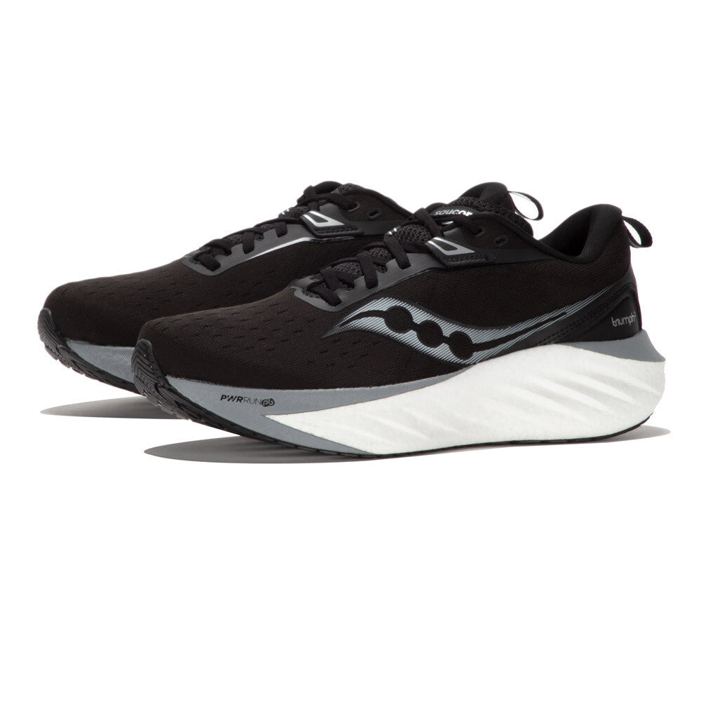 Saucony Triumph 22 Women's Running Shoes - Black/White