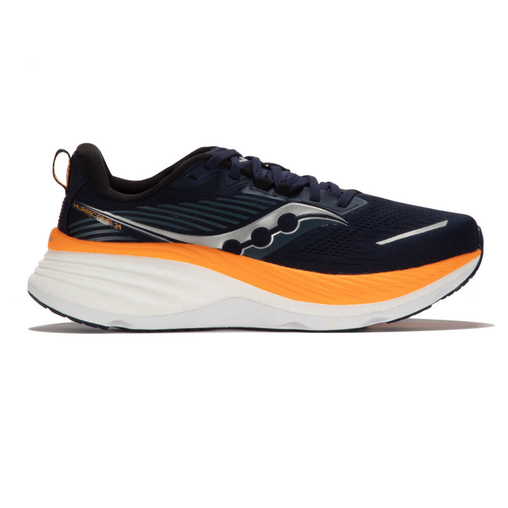 Saucony Hurricane 24 Men's Running Shoes - Navy/Peel