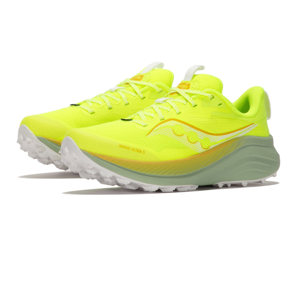 Saucony Xodus Ultra 3 Women's Trail Running Shoes - Citron/Sage