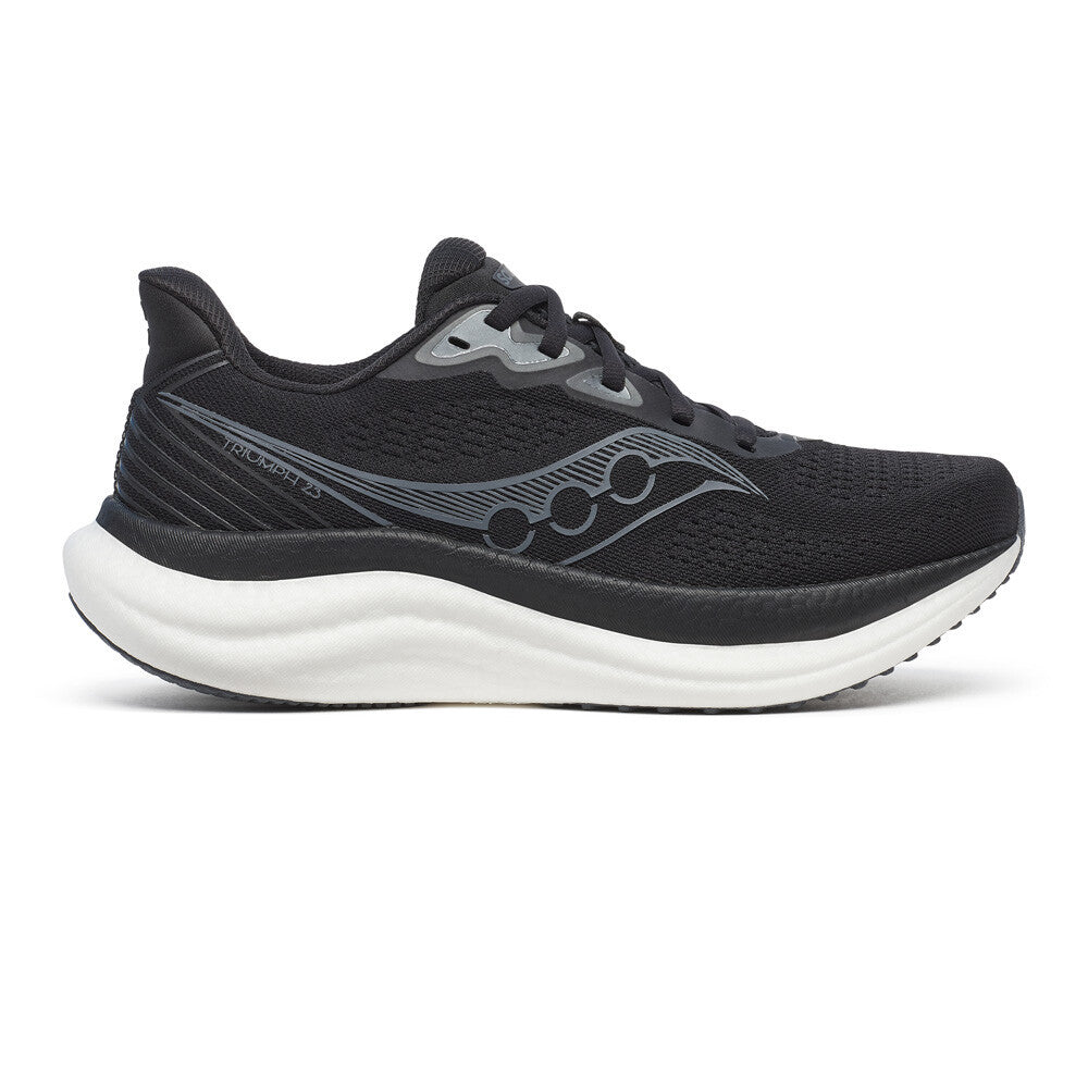 Saucony Triumph 23 Women's Running Shoes (D Width) - Black/White
