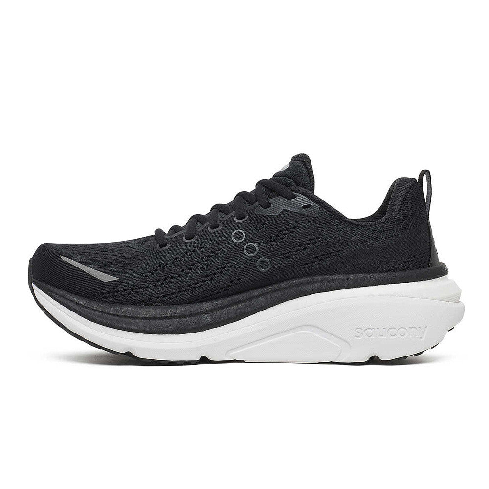 Saucony Hurricane 25 Men's Running Shoes (2E Width) - Black/White