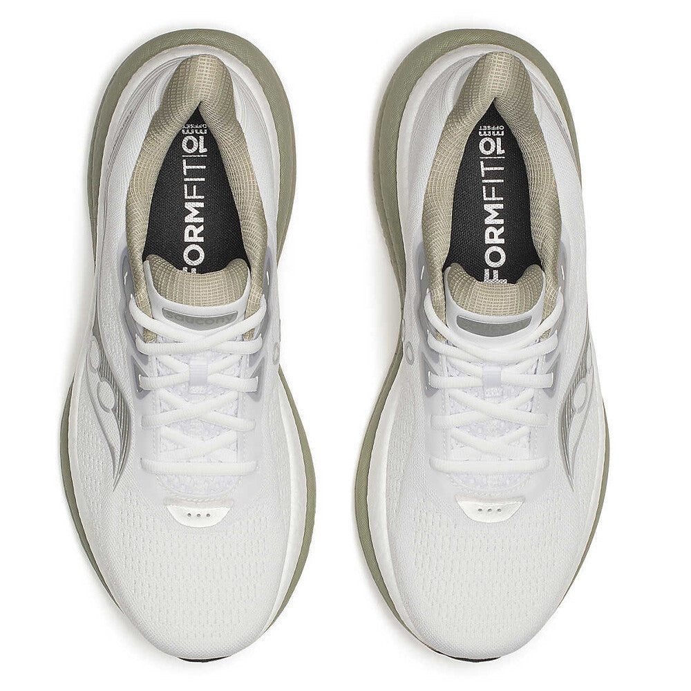 Saucony Triumph 23 Men's Running Shoes - White/Laurel