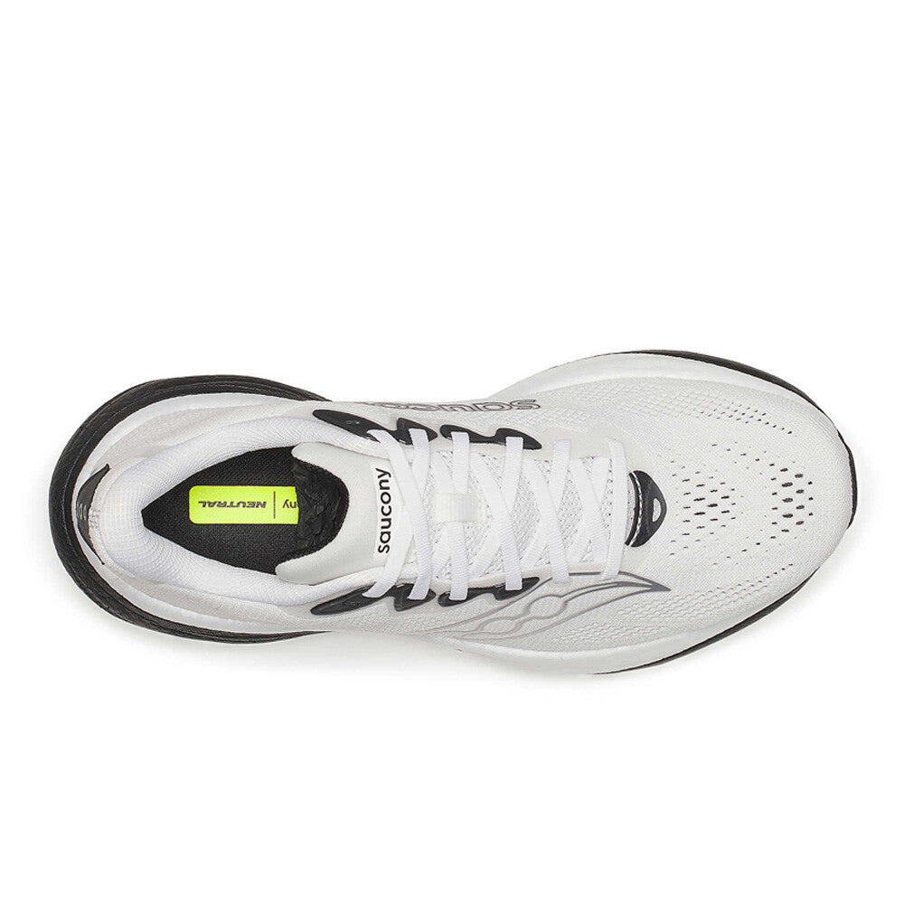 Saucony Ride 19 Men's Running Shoes - White/Black