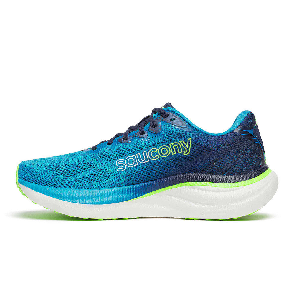 Saucony Ride 19 Men's Running Shoes - Cobalt/Slime