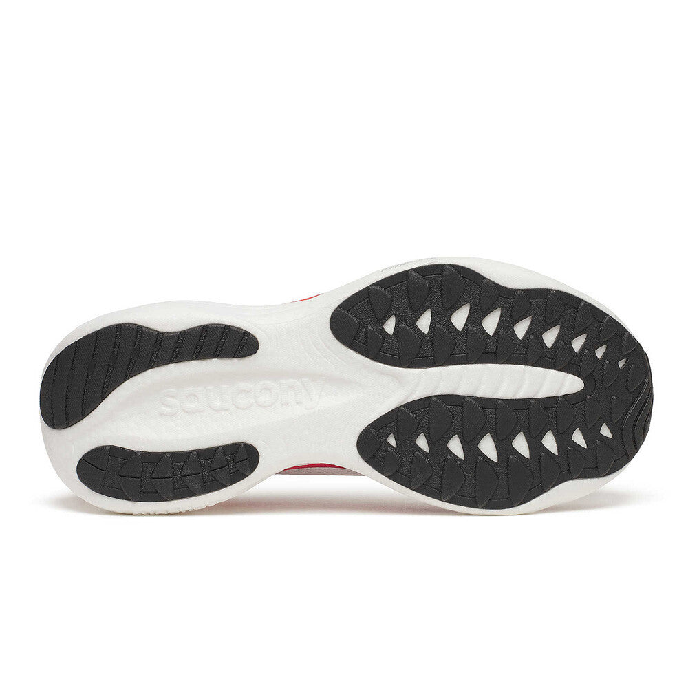 Saucony Ride 19 Men's Running Shoes - White/Crimson