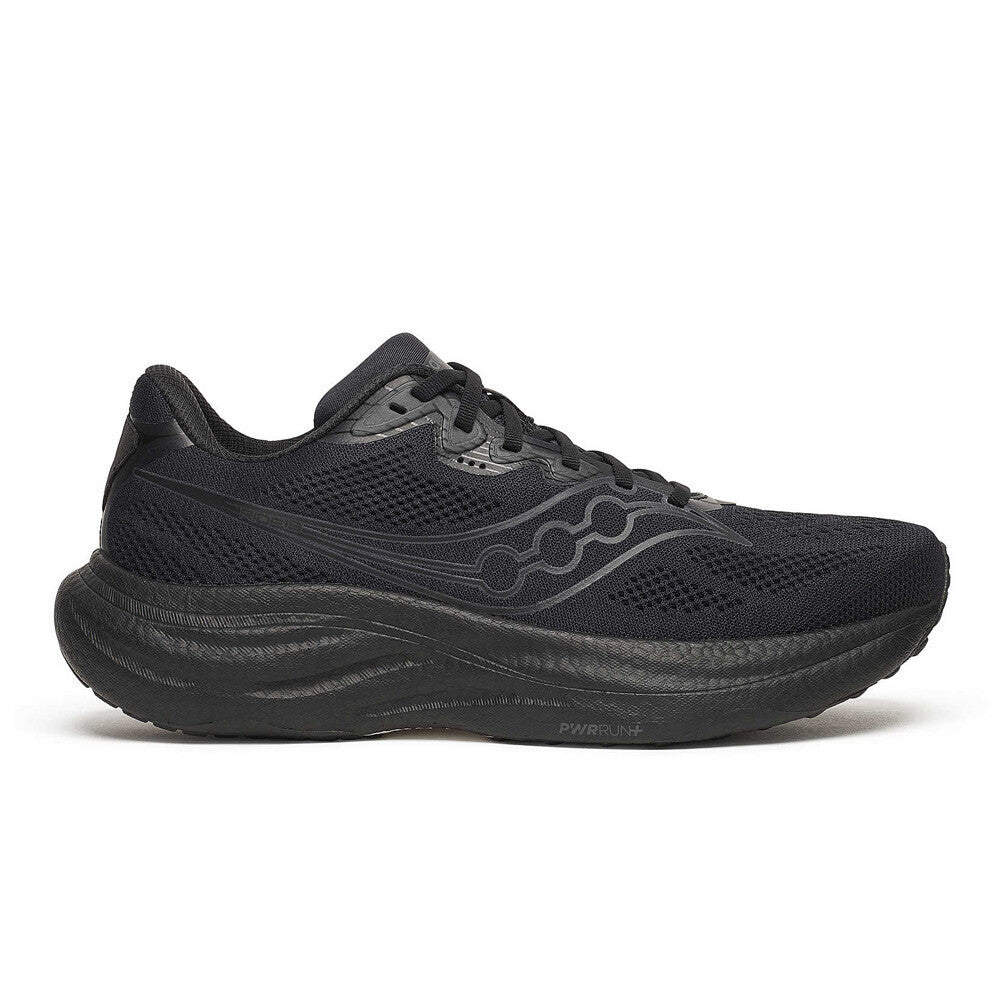 Saucony Ride 19 Men's Running Shoes (2E Width) - Triple Black