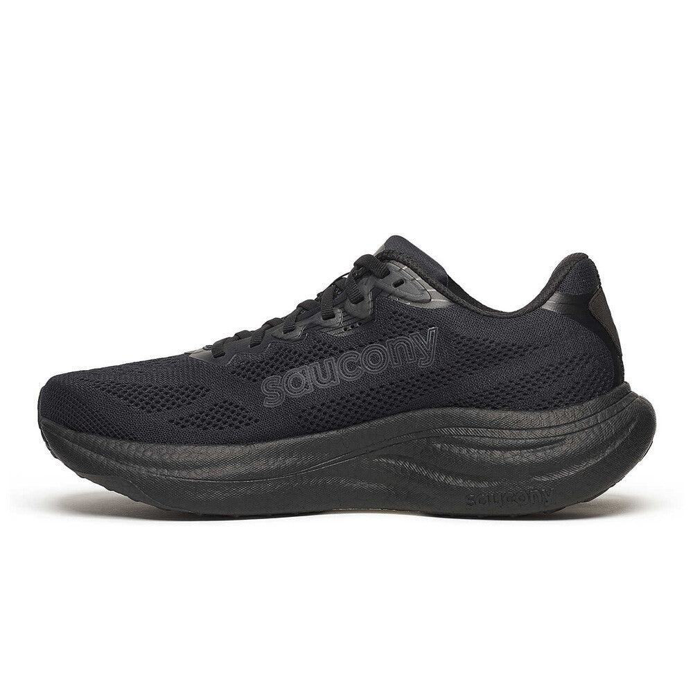 Saucony Ride 19 Men's Running Shoes (2E Width) - Triple Black