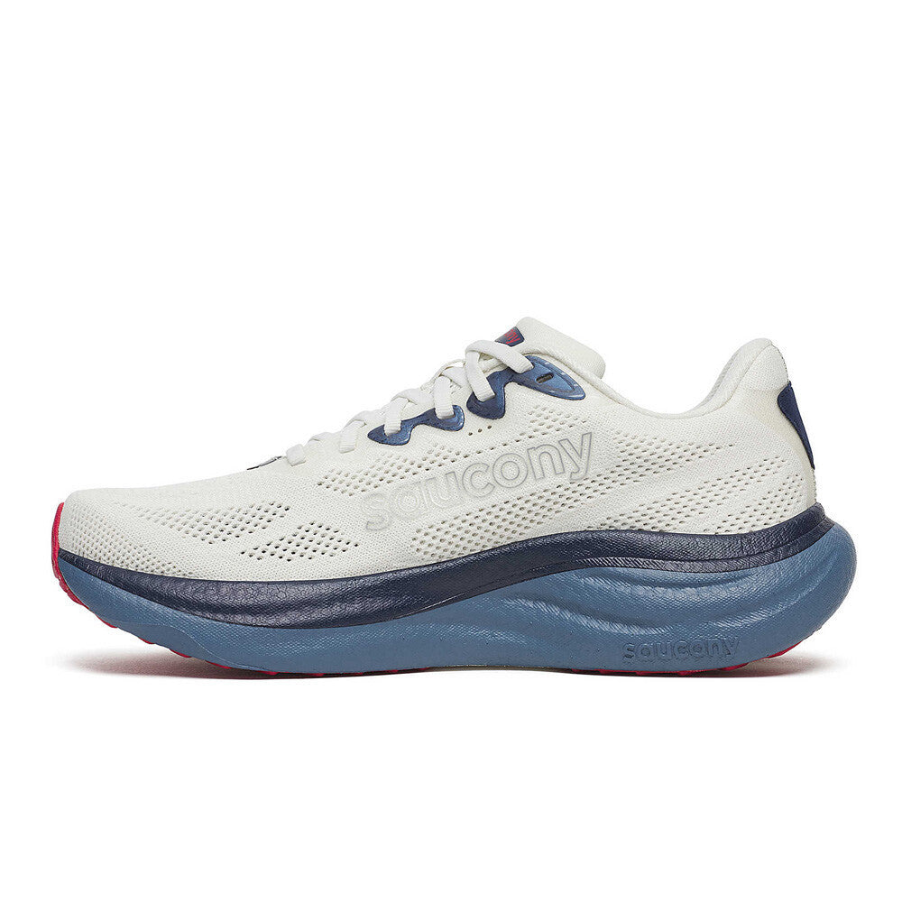 Saucony Ride 19 Men's Running Shoes (2E Width) - Ivory/Storm
