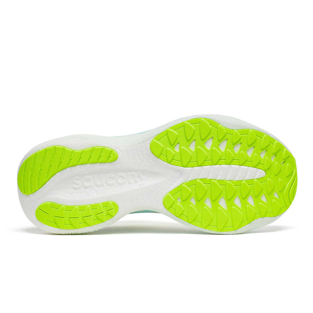 Saucony Ride 19 Women's Running Shoes - White/Splash