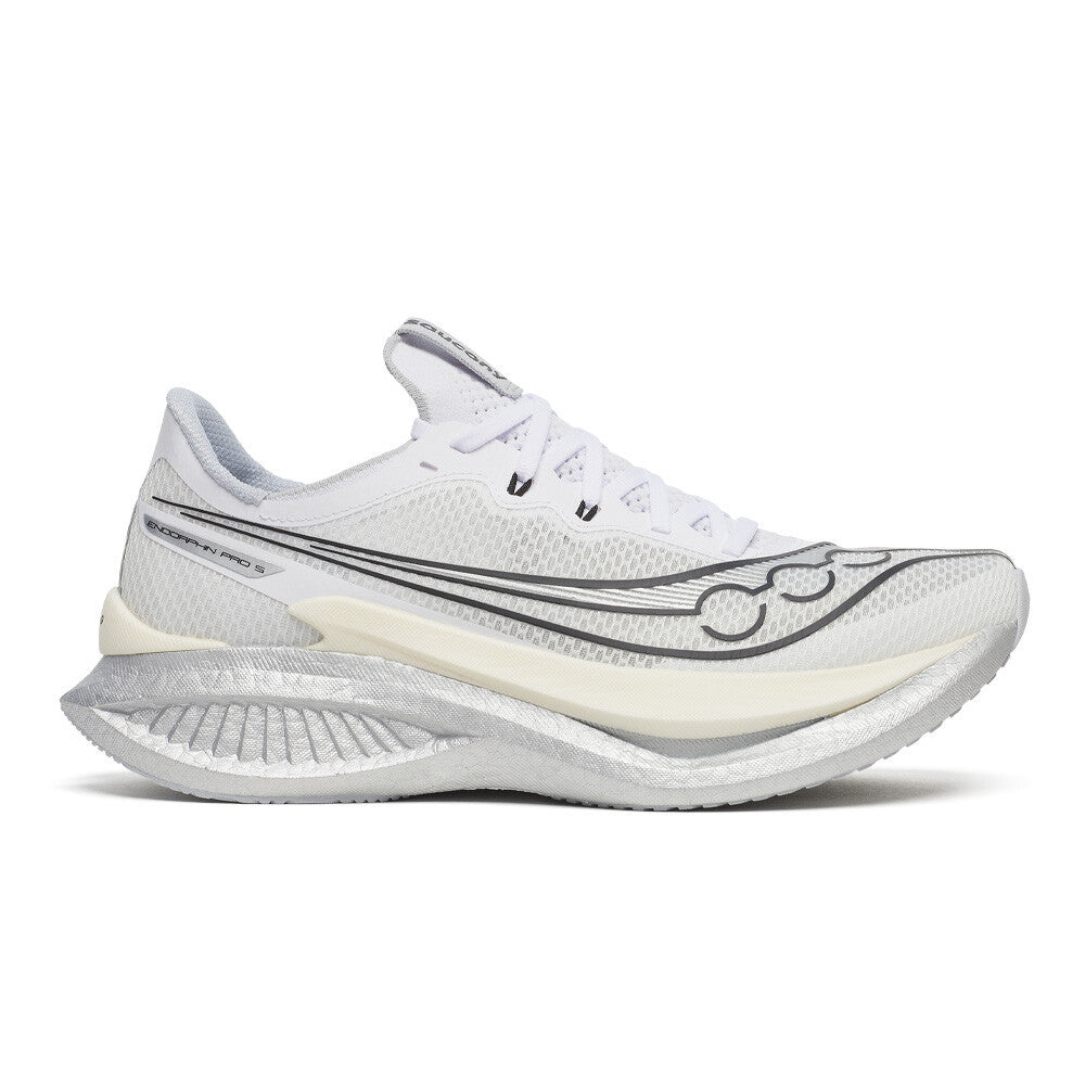 Saucony Endorphin Pro 5 Men's Running Shoes - White/Black
